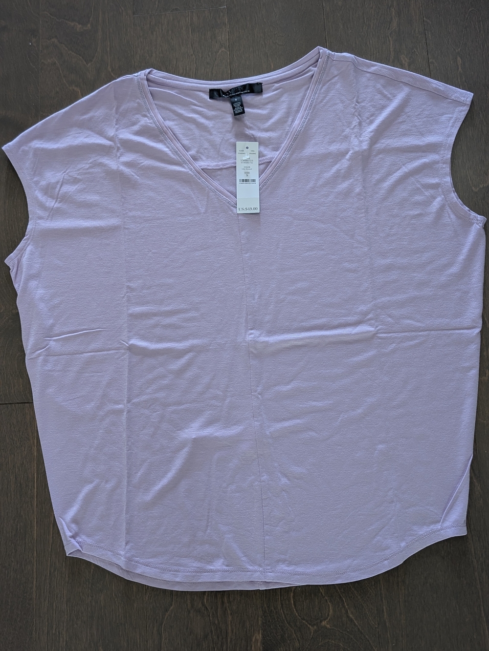 White House Black Market Lavender V-Neck Dolman Sleeve Top - NWT